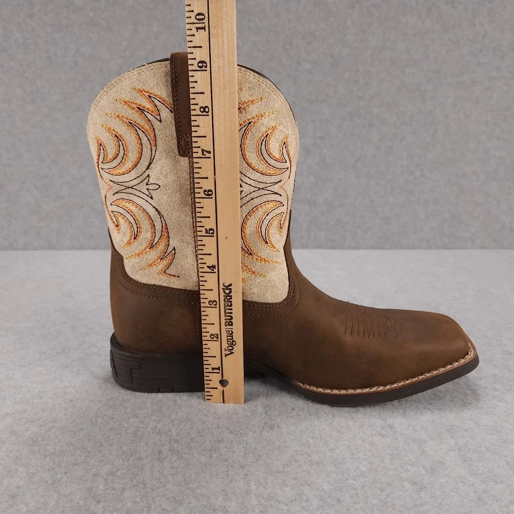 Ariat Youth Storm - Kids Size US 6 - Antique Brown Western Cowboy Boots 10038444